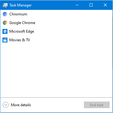open task manager