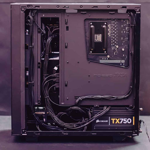 Build The Best 600 Dollar Gaming PC Build 71 cabling example right