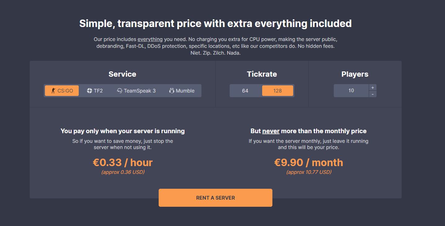 csgo 5v5 server hosting dathost
