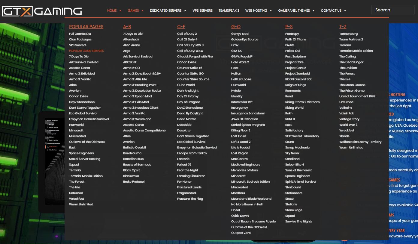 GTX gaming supported games