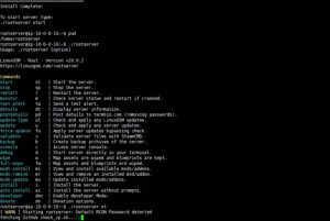 command line prompts list