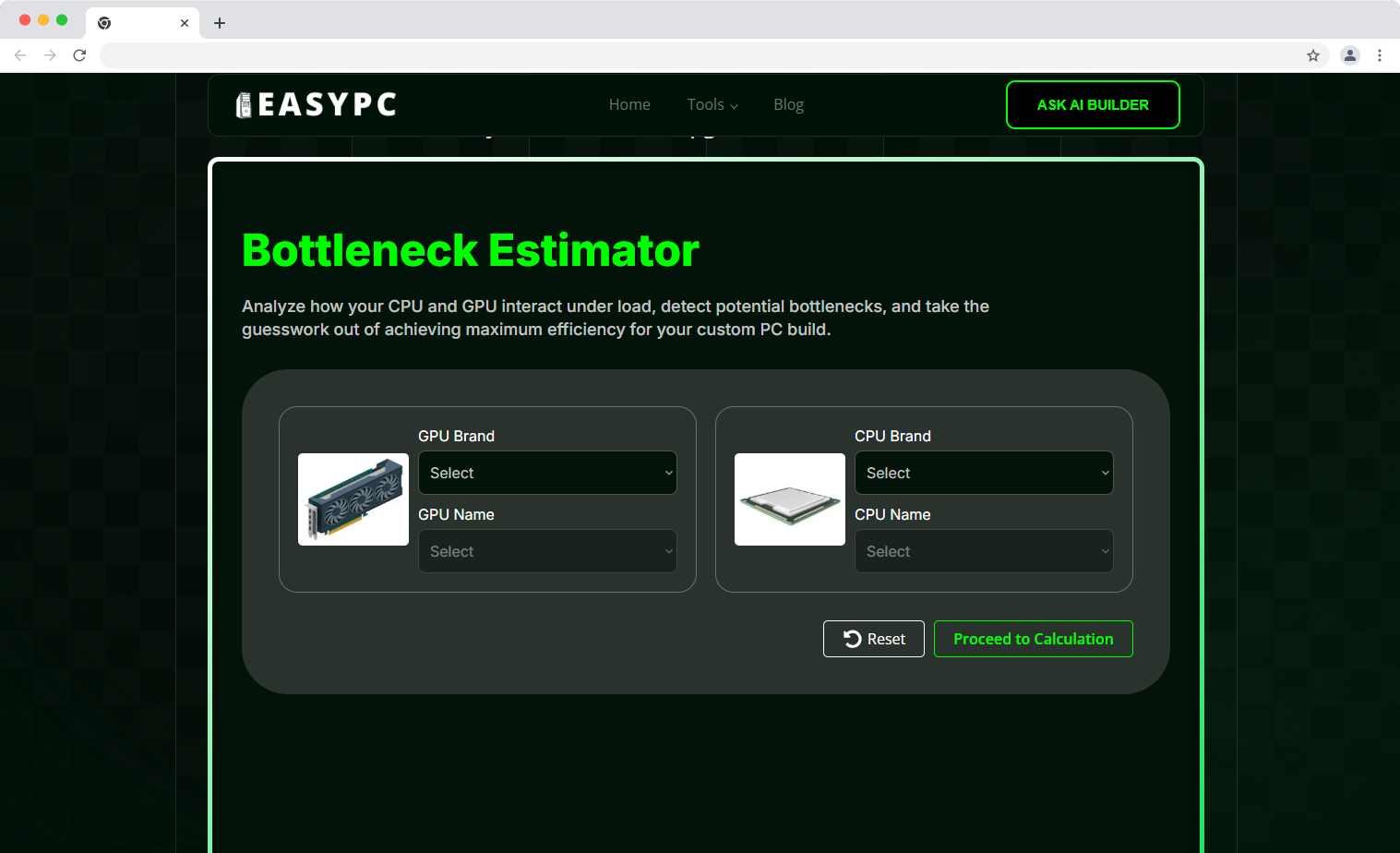 1st Step Bottleneck Calculator