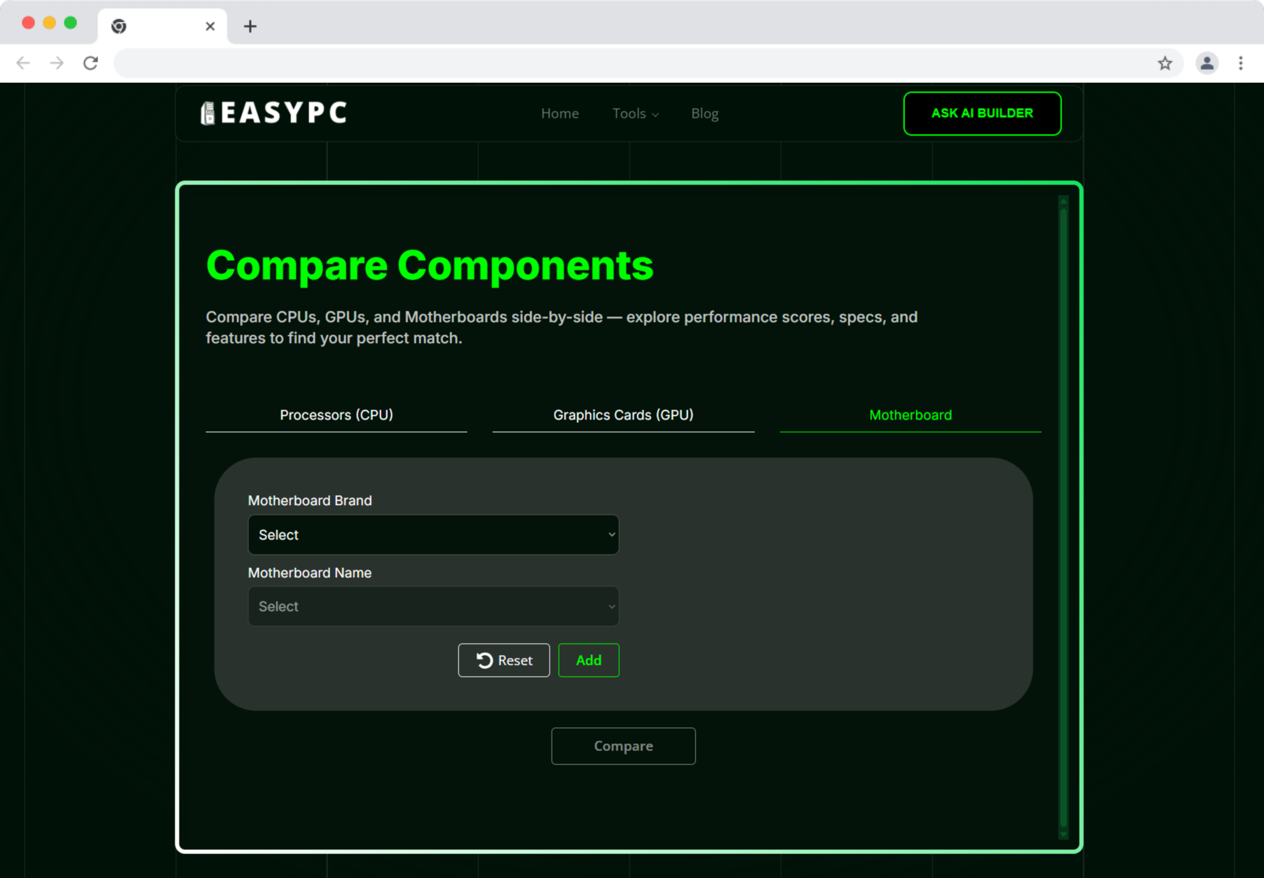 Part Compare First Step