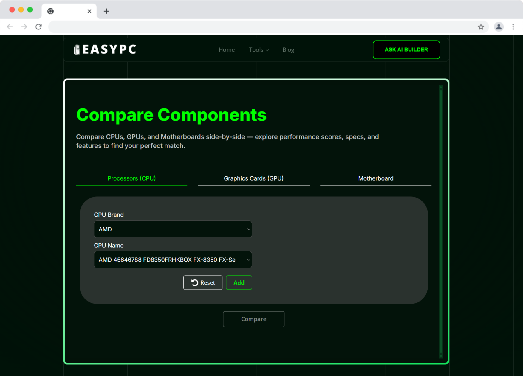 Part Compare Second Step